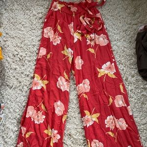 Floral Billabong Wide Leg Pant
